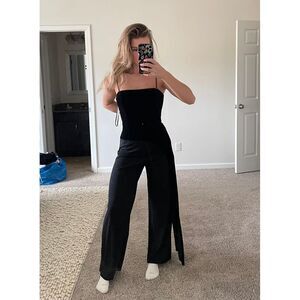 Deadstock Betsey and‎ Adam Velvet Asymmetrical Jumpsuit Women's Size 6